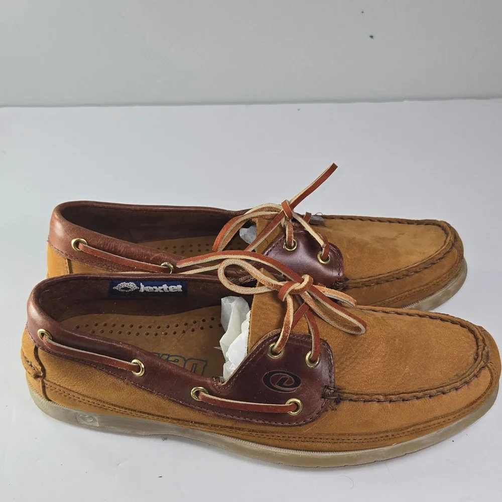 Dexter USA Mens Brown Suede Leather Boat Shoes Size 9.5 M